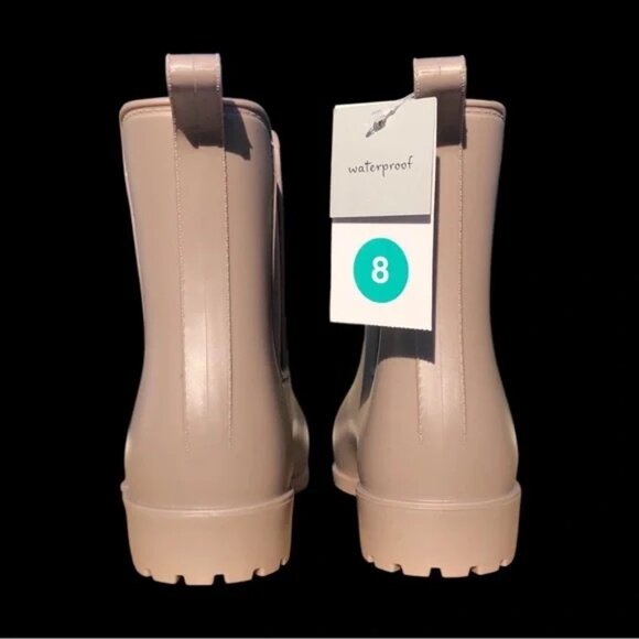 Women’s Tan Chelsea Rain Boots - 8,9 - Picture 4 of 5